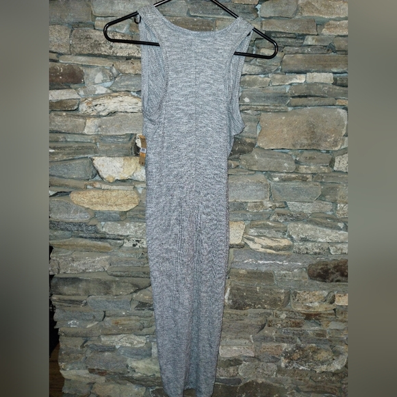 Rachel Rachel Roy NWT Gray gathered sleeveless tank dress, high low - Picture 6 of 9